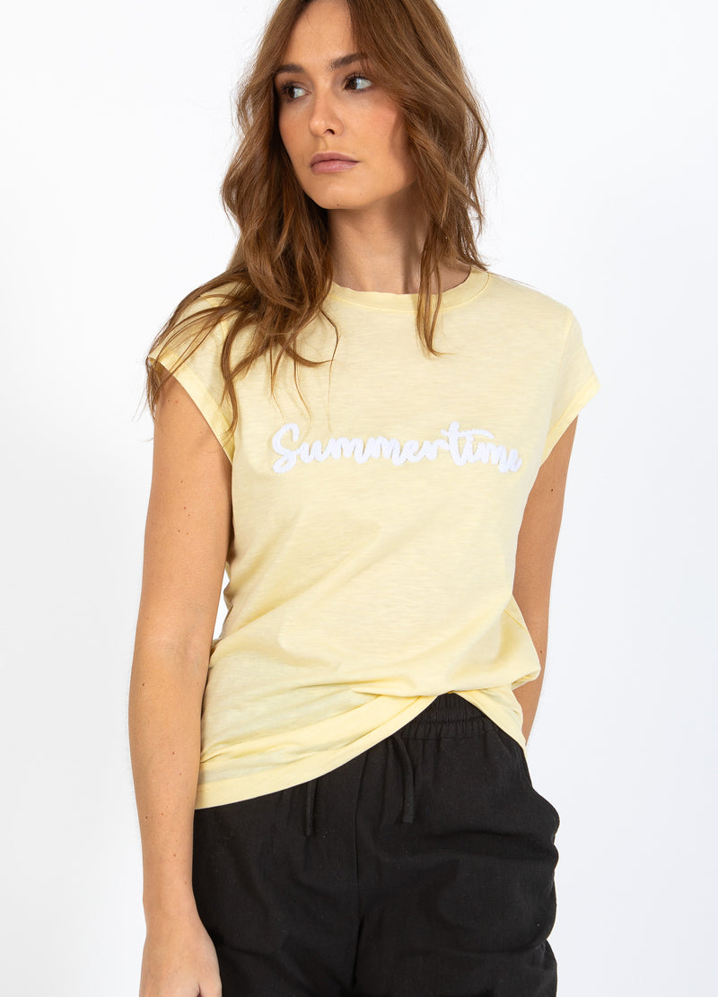 CC Heart CC HEART ZOMER T-SHIRT - KAPMOUW T-Shirt Light honey - 790
