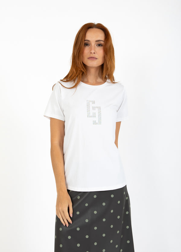 Coster Copenhagen CC STRASS T-SHIRT T-Shirt White - 200