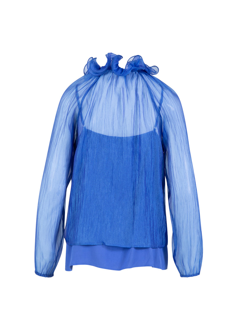 Coster Copenhagen CHIFFON BLOUSE Shirt/Blouse Rich blue - 583