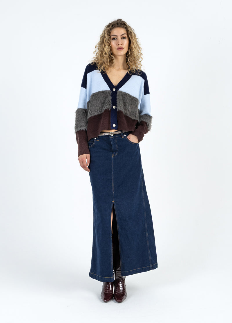 Coster Copenhagen COLORBLOCK GEBREID MET HARIGE MOUWEN Knitwear Mix - 999