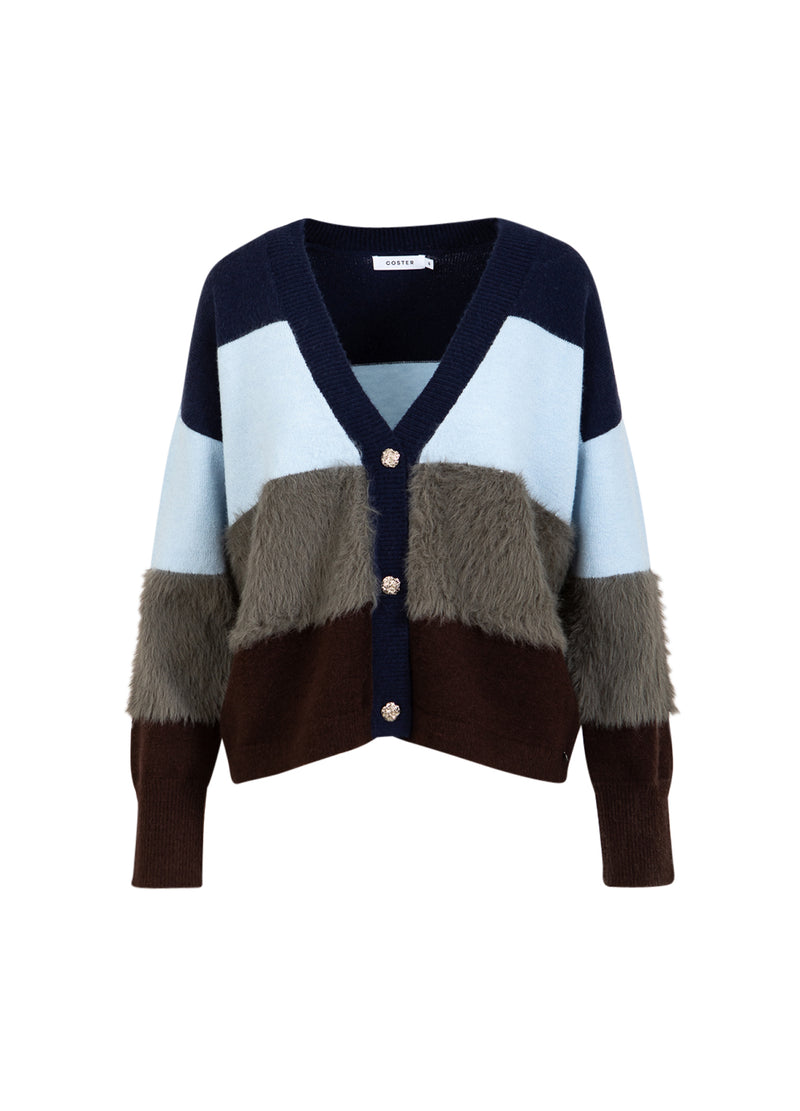 Coster Copenhagen COLORBLOCK GEBREID MET HARIGE MOUWEN Knitwear Mix - 999