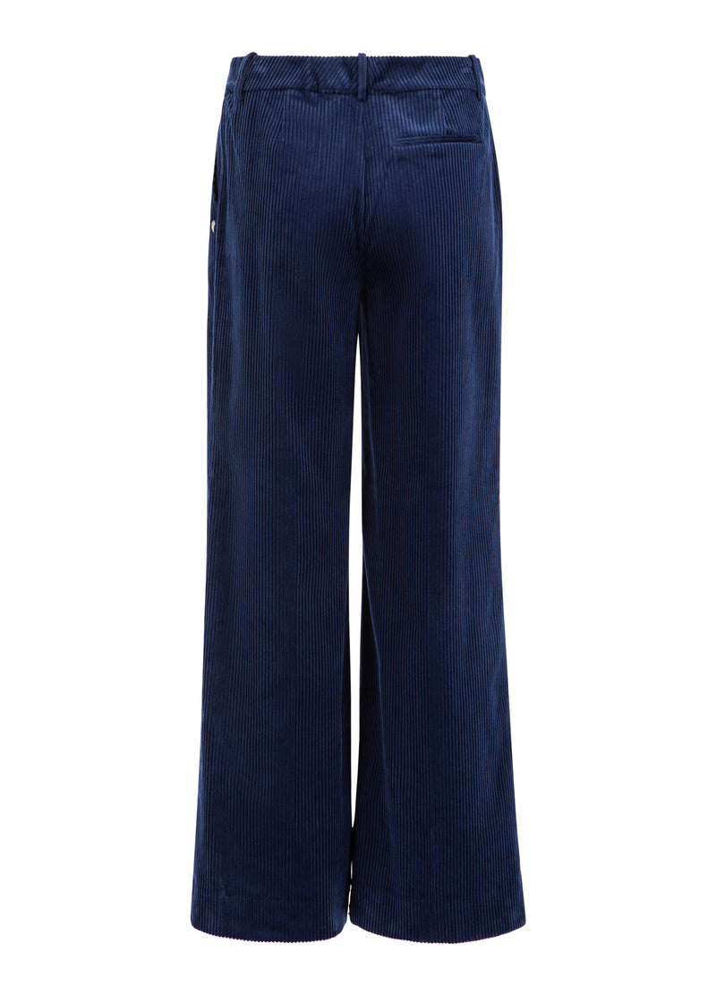 Coster Copenhagen CORDUROY BROEK - PETRA PASVORM Pants Eclipse blue -555