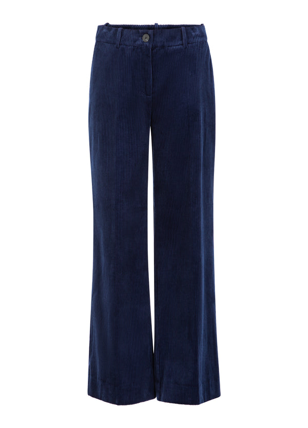 Coster Copenhagen CORDUROY BROEK - PETRA PASVORM Pants Eclipse blue -555