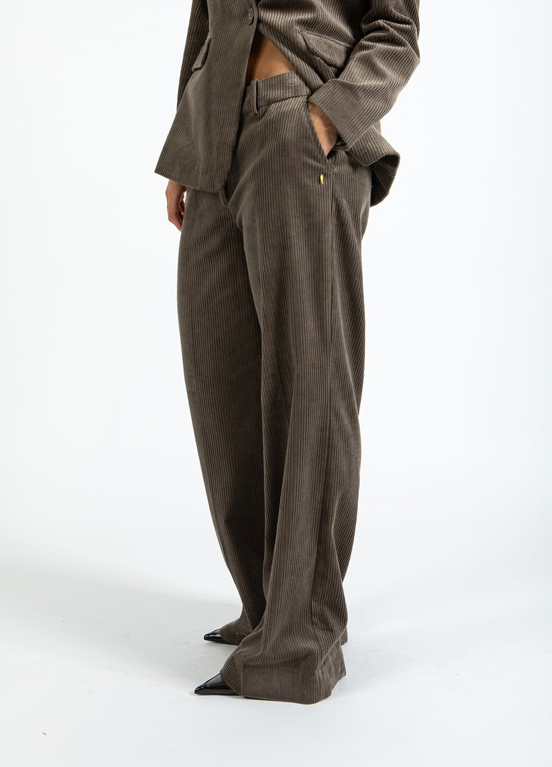 Coster Copenhagen CORDUROY PAKBROEK - PETRA FIT Pants Dove grey - 155