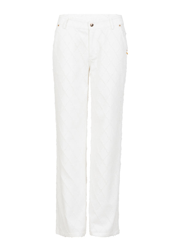 Coster Copenhagen DENIM BROEK MET STRUCTUUR - PETRA PASVORM Pants White - 200