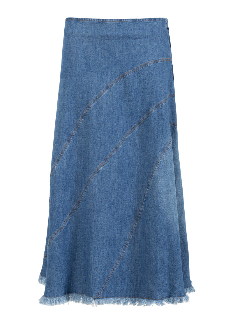 Coster Copenhagen DENIM ROK Skirt Denim blue - 550