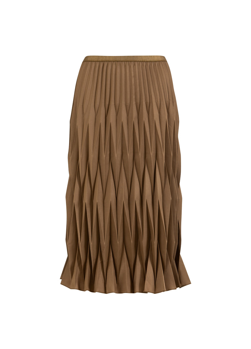Coster Copenhagen DIAMANT PLISSÉ ROK Skirt Taupe sand - 393