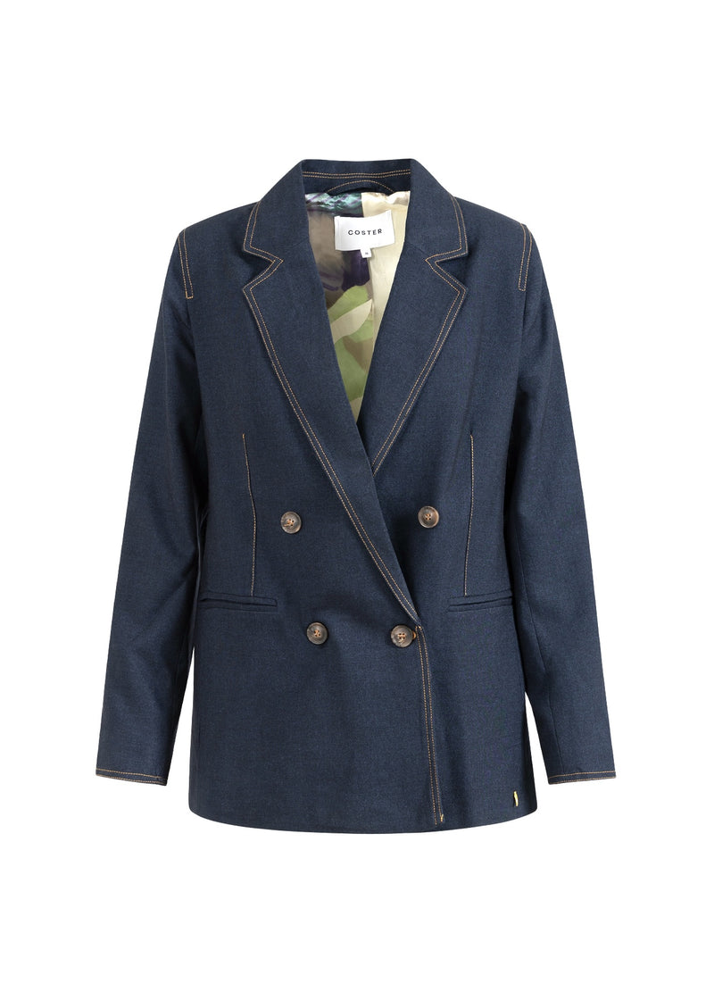 Coster Copenhagen DOUBLE-BREASTED BLAZER Blazer Night blue - 513