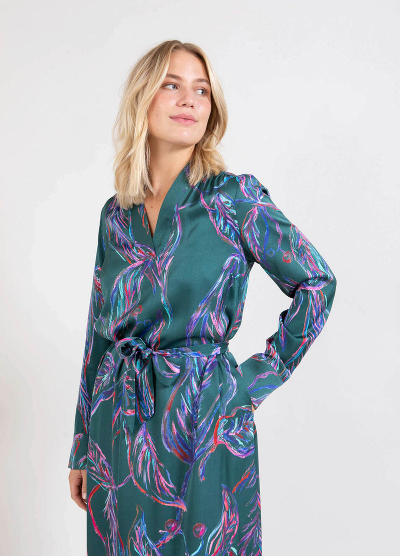 Coster Copenhagen  DRESS IN MULTI LEAVES PRINT Dress Multi leaves print - 939