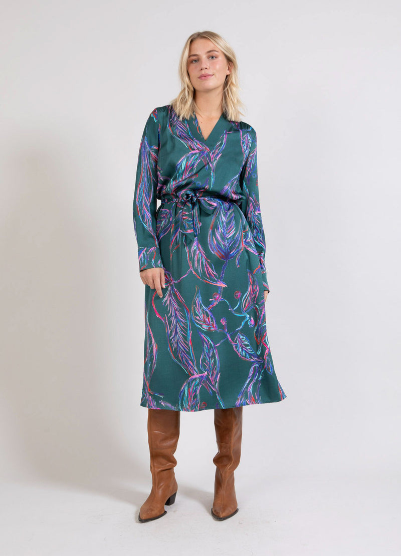 Coster Copenhagen  DRESS IN MULTI LEAVES PRINT Dress Multi leaves print - 939