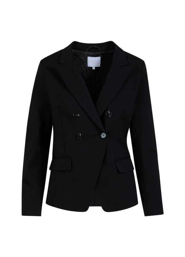 Coster Copenhagen DUBBELDRADIGE BLAZER MET PRAKTISCHE DETAILS Blazer Black - 100