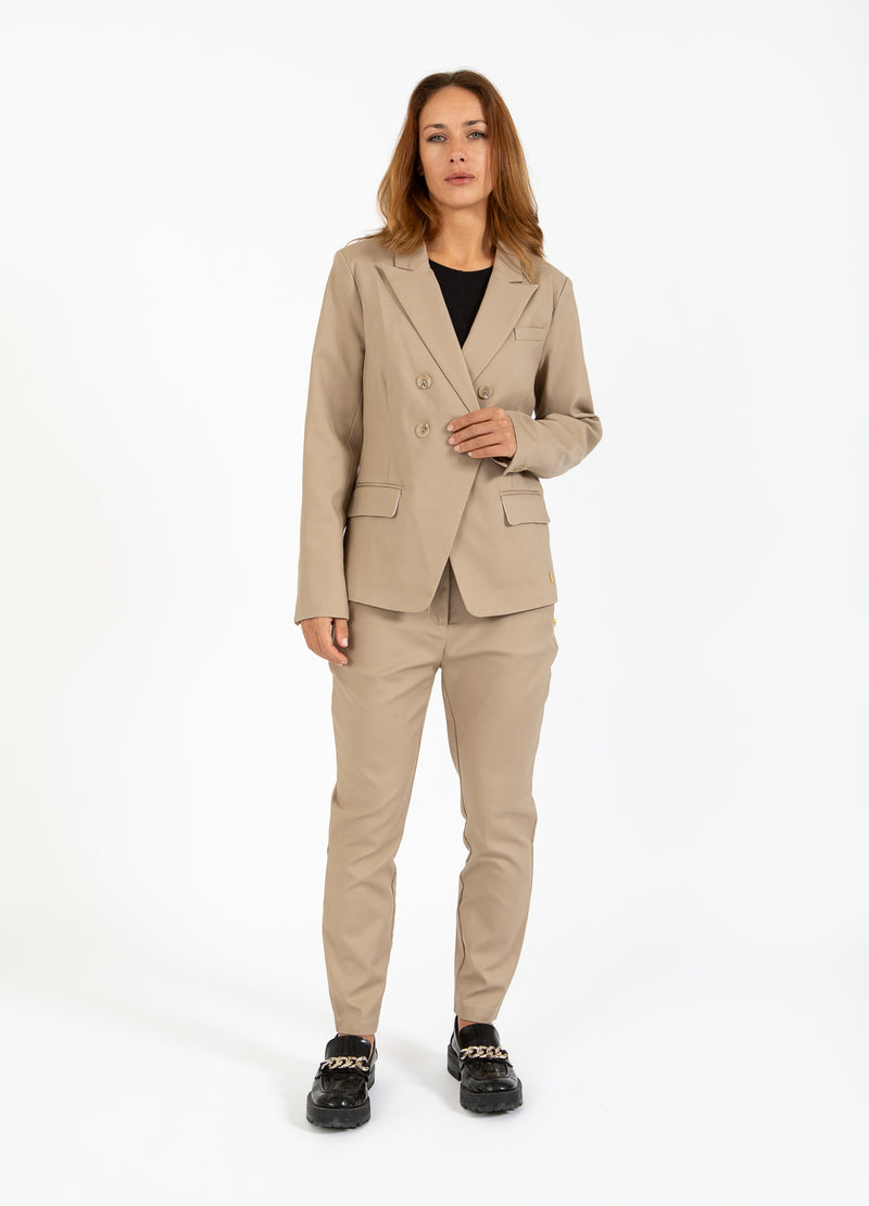 Coster Copenhagen DUBBELDRADIGE BLAZER MET PRAKTISCHE DETAILS Blazer Desert sand - 329