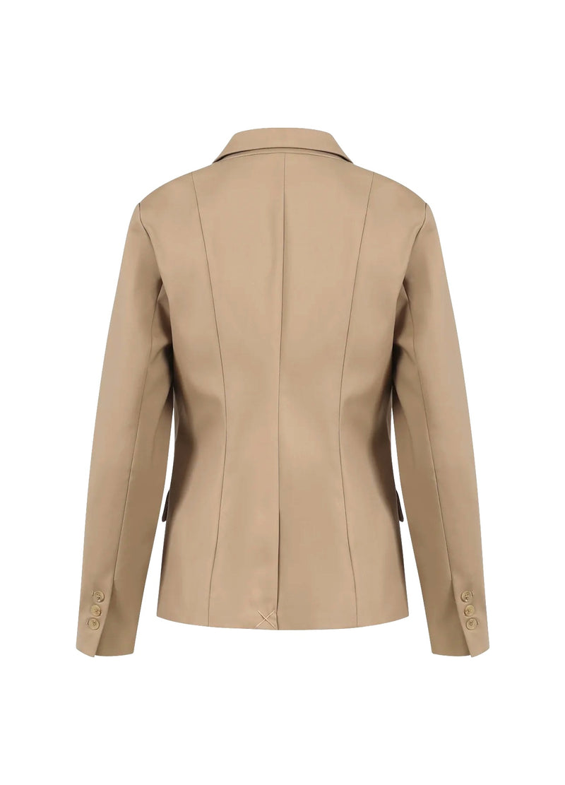 Coster Copenhagen DUBBELDRADIGE BLAZER MET PRAKTISCHE DETAILS Blazer Desert sand - 329