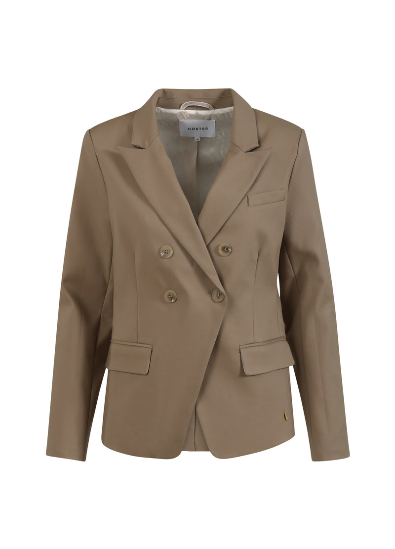 Coster Copenhagen DUBBELDRADIGE BLAZER MET PRAKTISCHE DETAILS Blazer Desert sand - 329