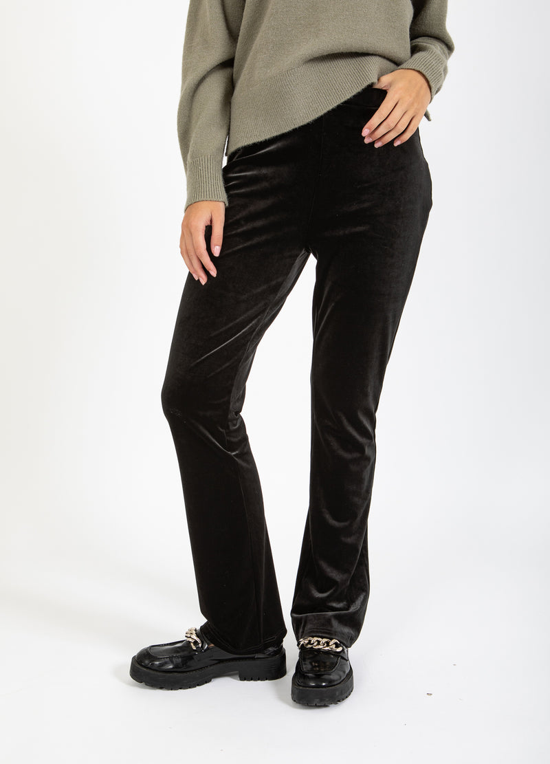 Coster Copenhagen FLUWELEN BROEK - MYNTE Pants Black - 100