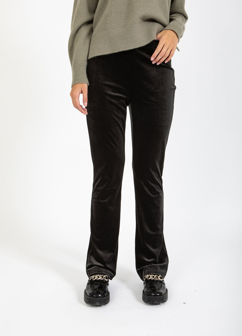 Coster Copenhagen FLUWELEN BROEK - MYNTE Pants Black - 100