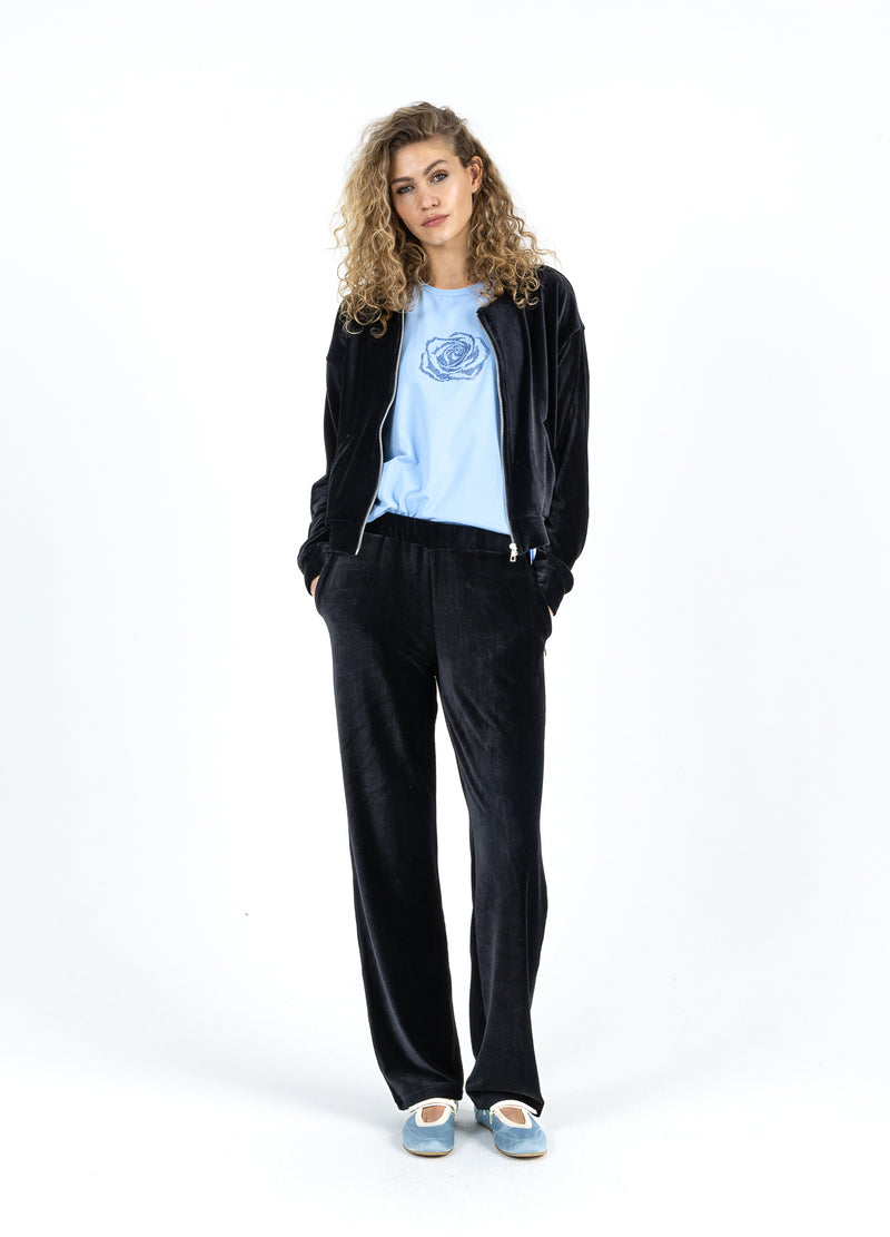 Coster Copenhagen FLUWELEN RITSSLUITING PUFFER Shirt/Blouse Black - 100