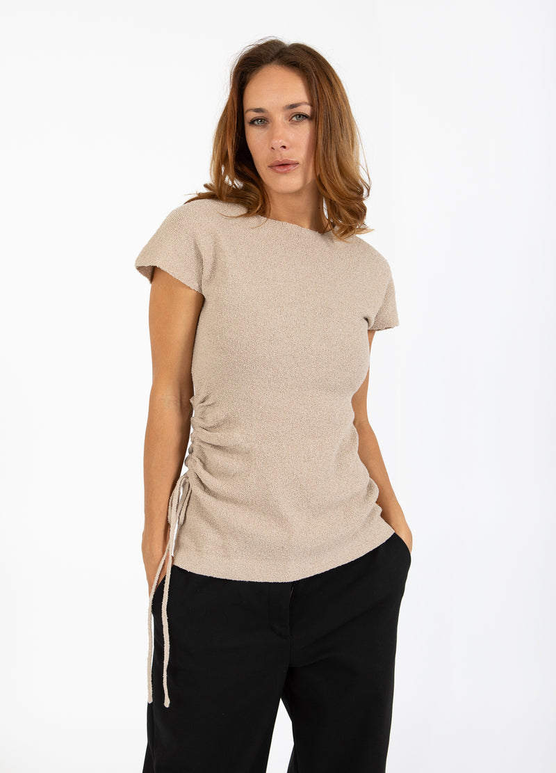 Coster Copenhagen GEBOGEN TOP Knitwear Desert sand - 329