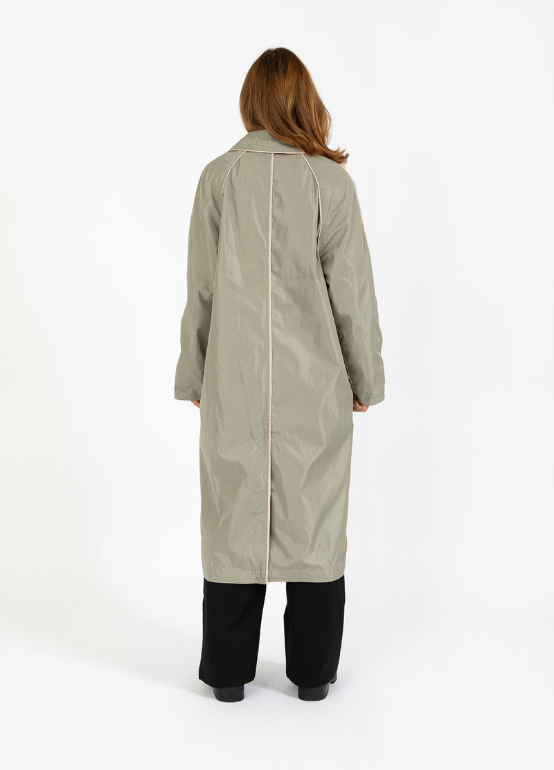 Coster Copenhagen GEBONDEN TRENCHCOAT Outerwear Mud army - 359