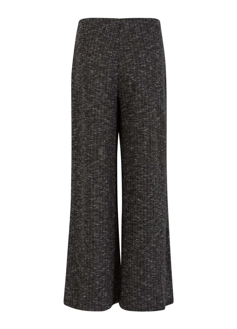 Coster Copenhagen GEBREIDE BROEK Knitwear Black/grey mix - 106