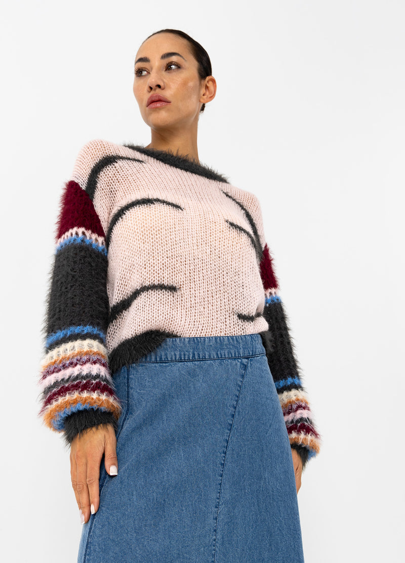 Coster Copenhagen GEBREID MET HAAKMOUWEN Knitwear Mix - 999