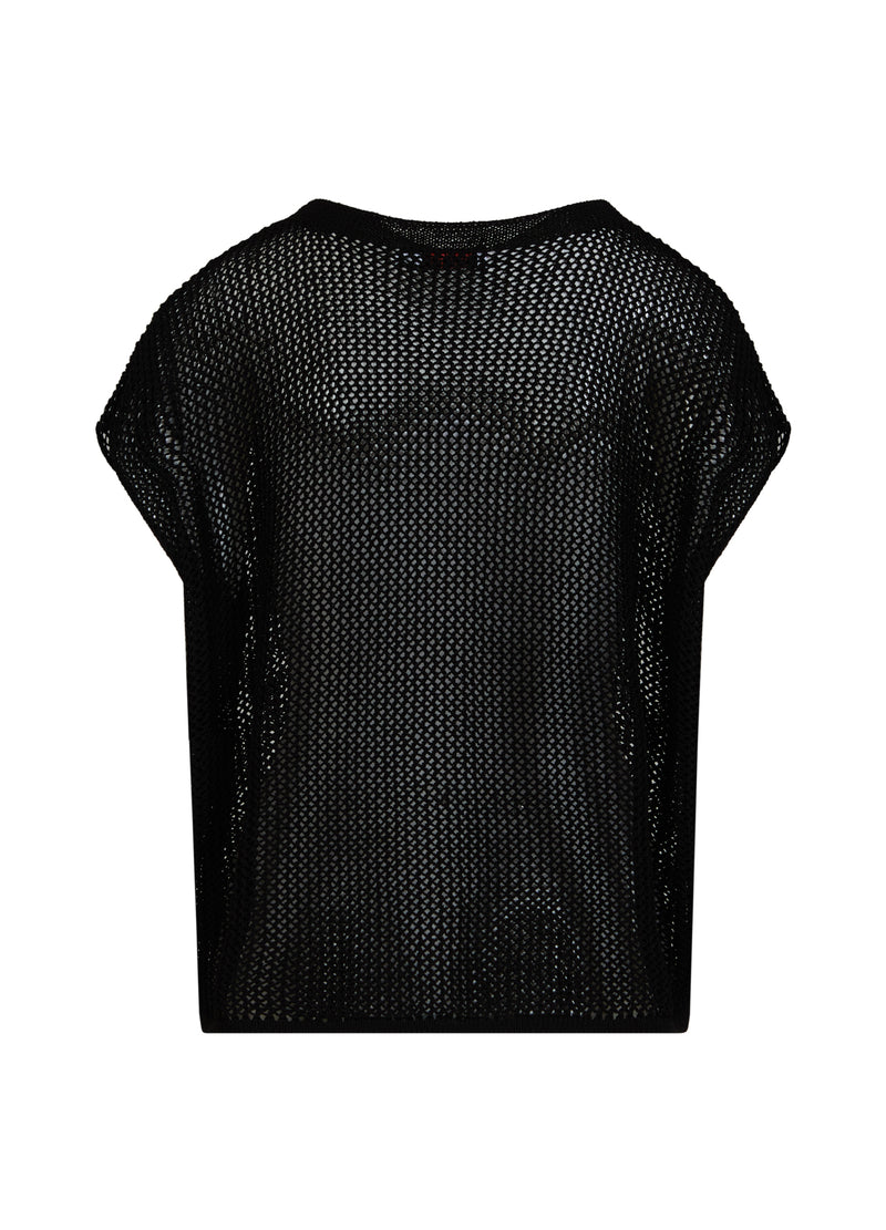 Coster Copenhagen GEBREID T-SHIRT Knitwear Black - 100