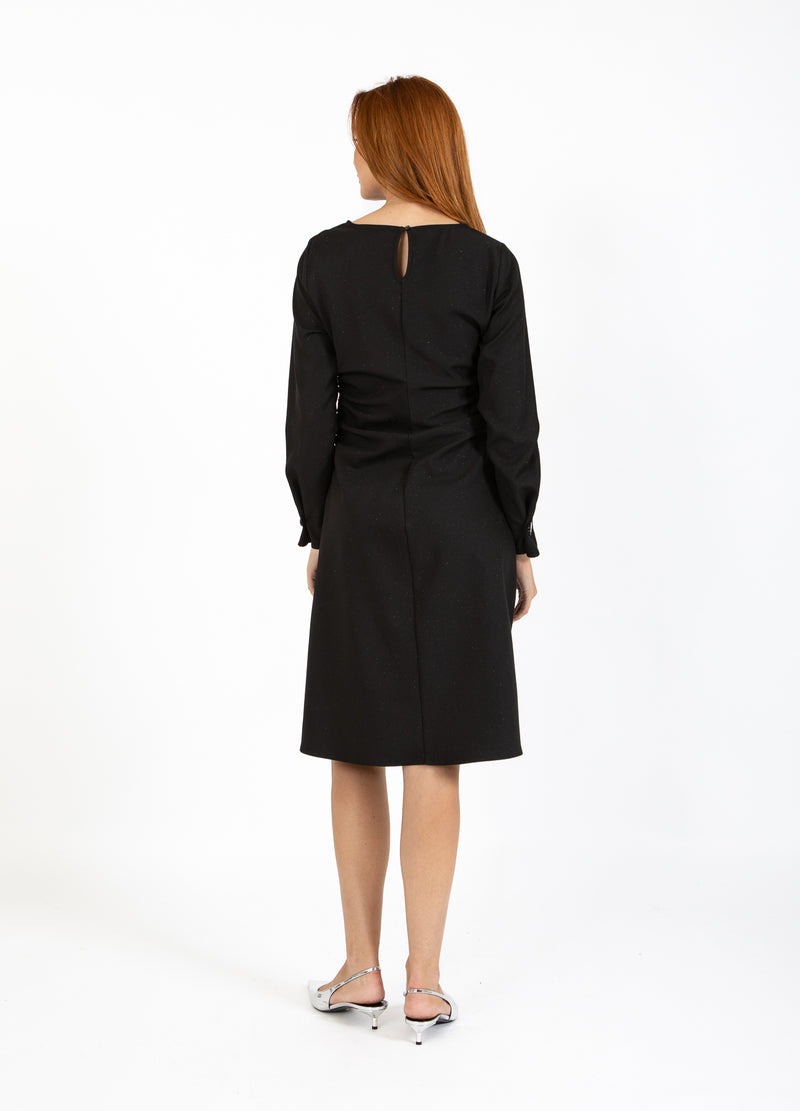 Coster Copenhagen GEDEKTE GLANS JURK Dress Black - 100