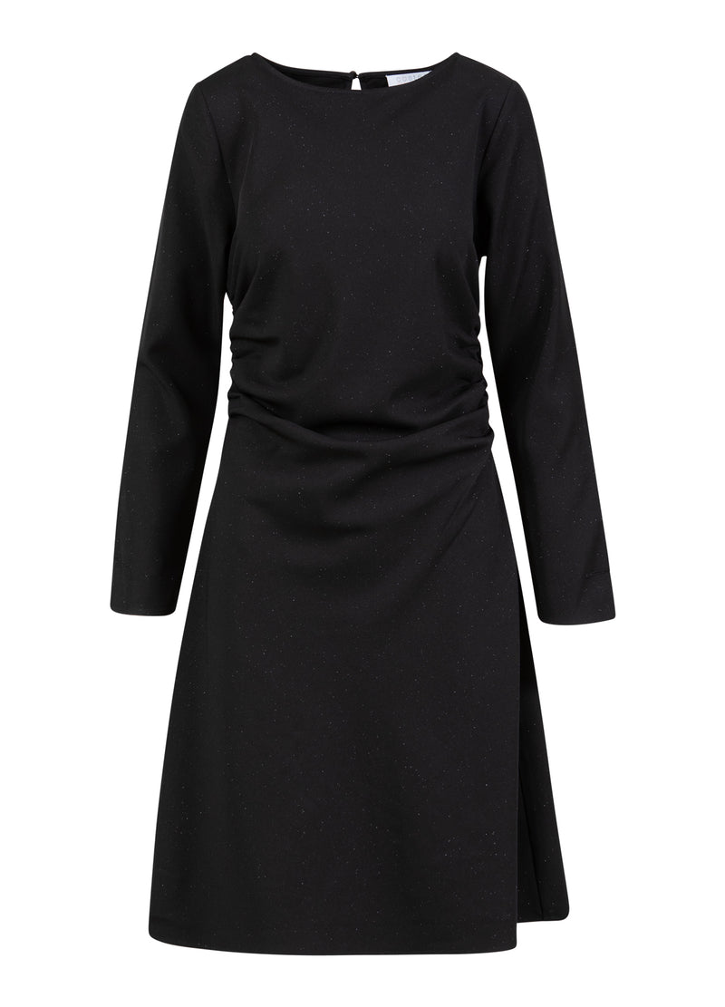 Coster Copenhagen GEDEKTE GLANS JURK Dress Black - 100