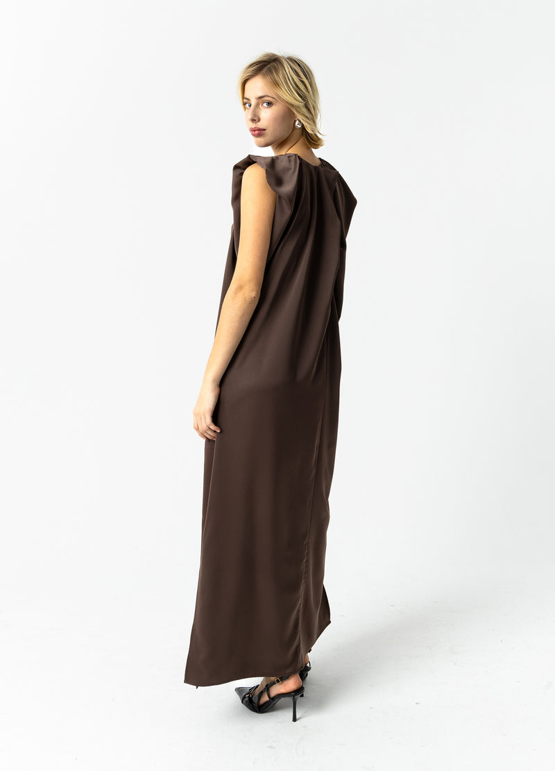 Coster Copenhagen GEDRAPEERDE JURK Dress Warm brown - 367