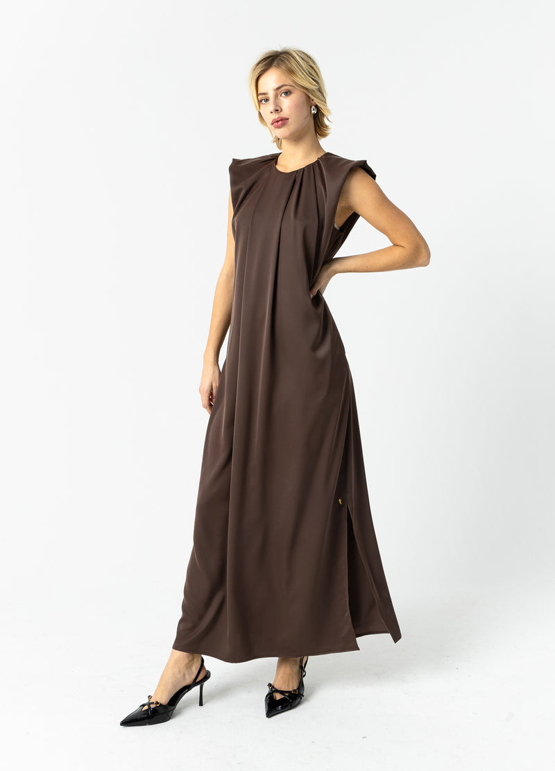 Coster Copenhagen GEDRAPEERDE JURK Dress Warm brown - 367