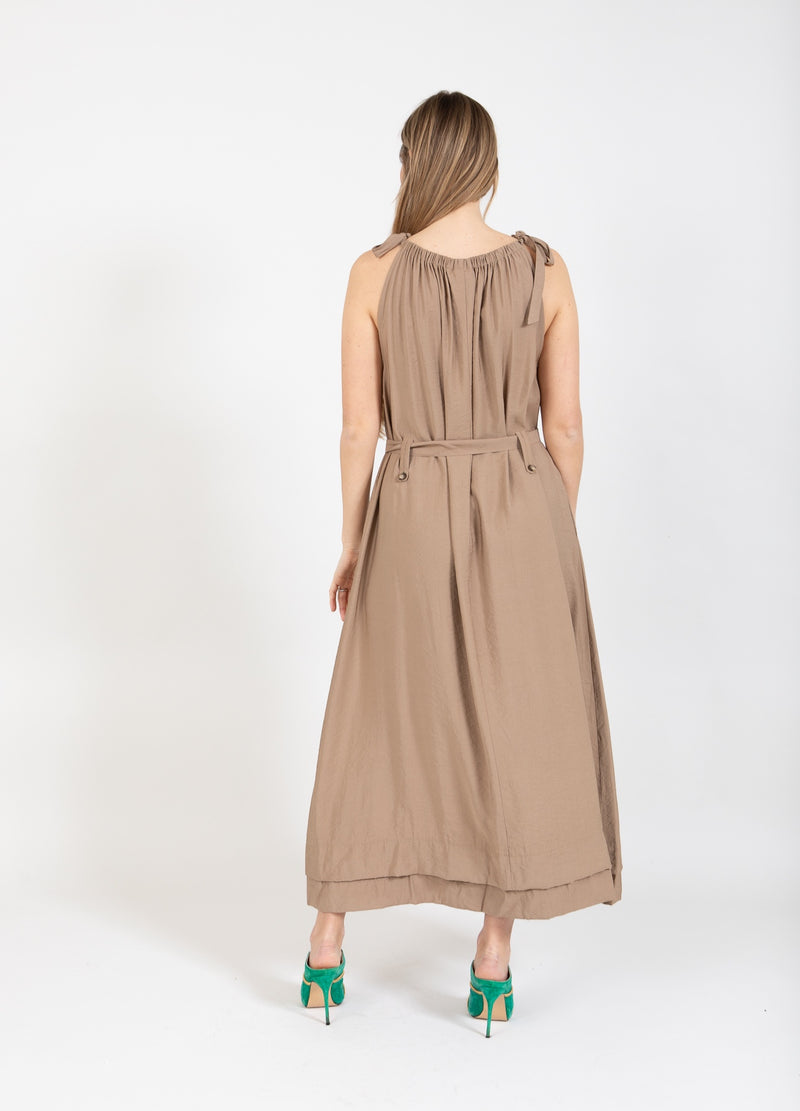 Coster Copenhagen GEKLEDE ZOMERJURK Dress Smoked beige - 303