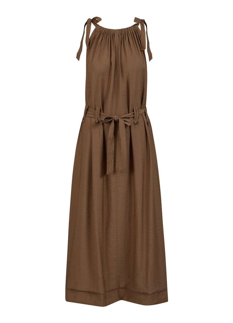 Coster Copenhagen GEKLEDE ZOMERJURK Dress Smoked beige - 303