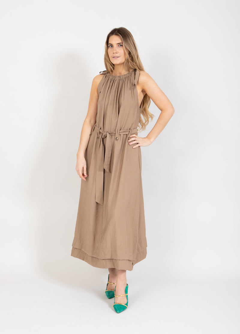 Coster Copenhagen GEKLEDE ZOMERJURK Dress Smoked beige - 303