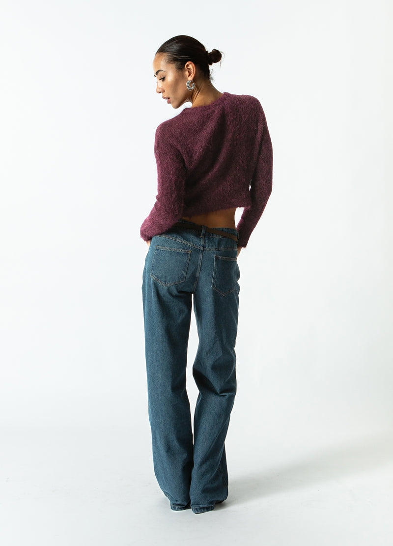 Coster Copenhagen GEKNOPT GEBREIDE VEST IN ALPACA Knitwear Bordeaux - 653