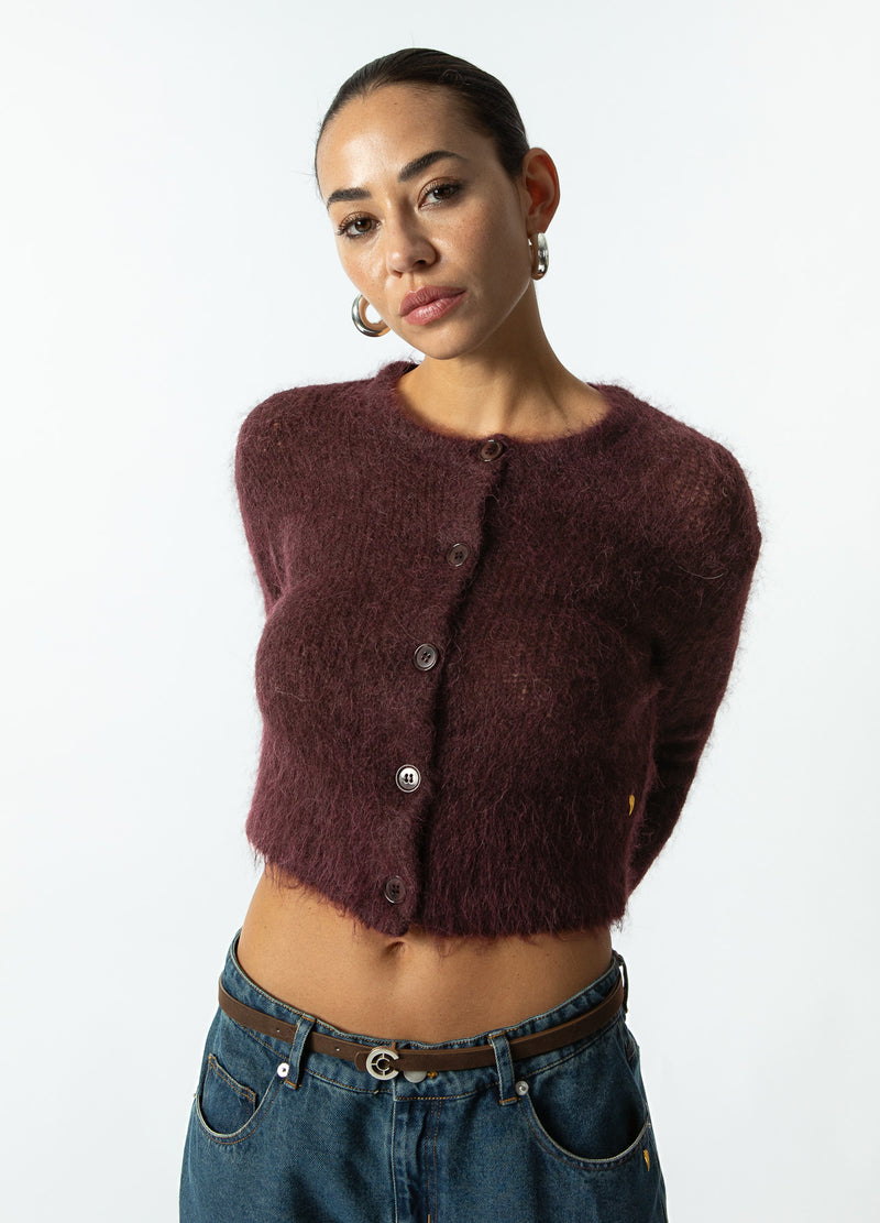 Coster Copenhagen GEKNOPT GEBREIDE VEST IN ALPACA Knitwear Bordeaux - 653