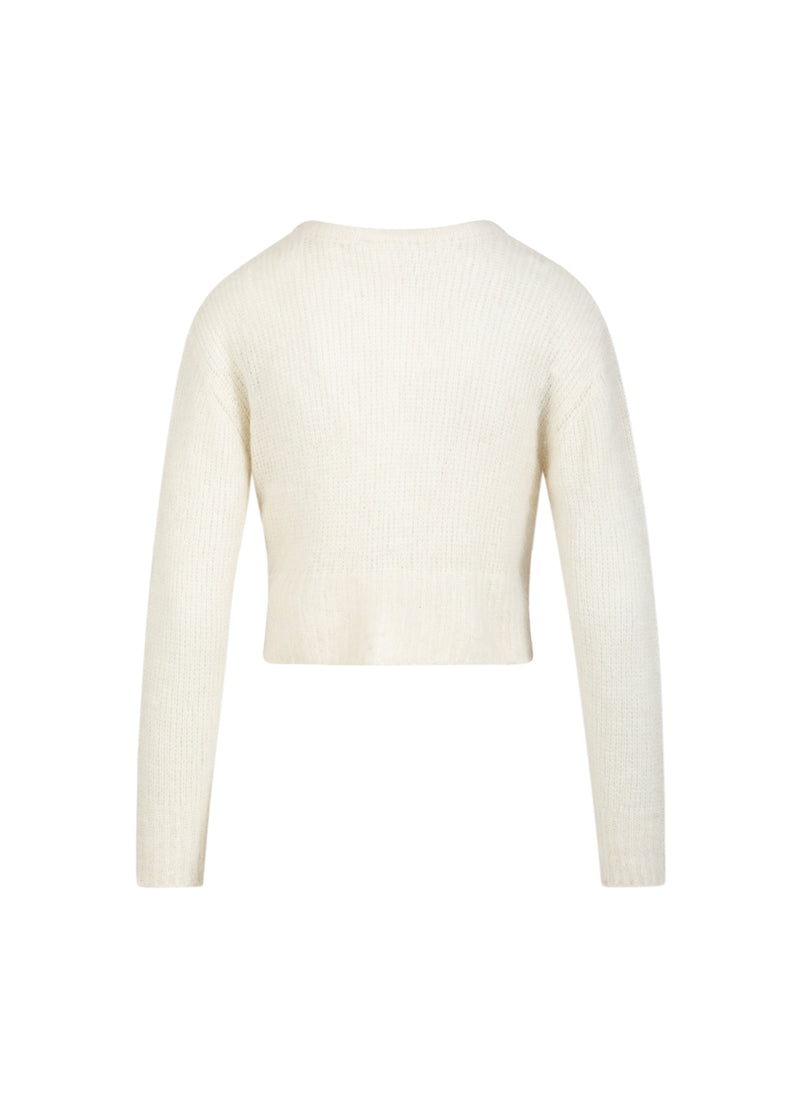 Coster Copenhagen GEKNOPT GEBREIDE VEST IN ALPACA Knitwear Off White - 202