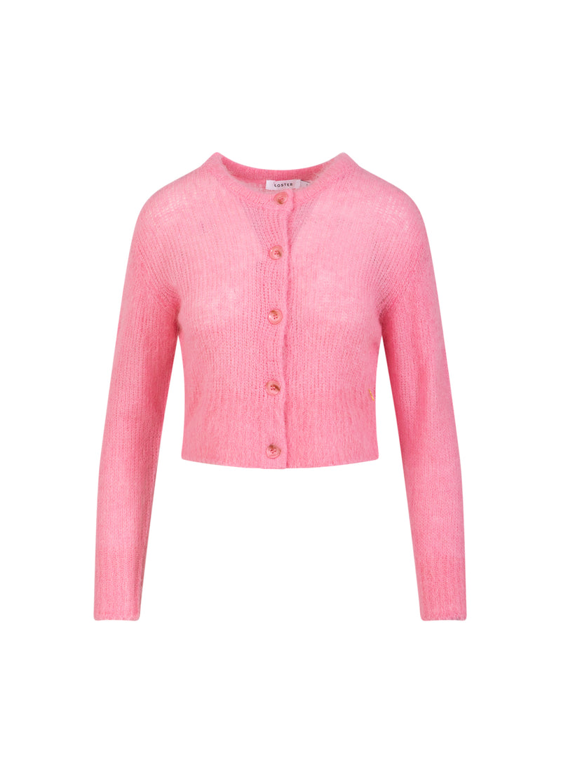 Coster Copenhagen GEKNOPT GEBREIDE VEST IN ALPACA Knitwear Tropical pink - 689