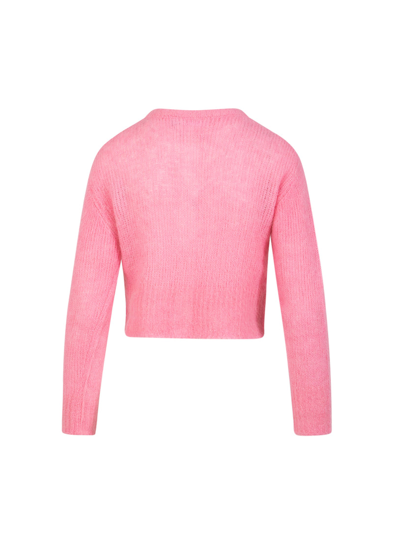Coster Copenhagen GEKNOPT GEBREIDE VEST IN ALPACA Knitwear Tropical pink - 689