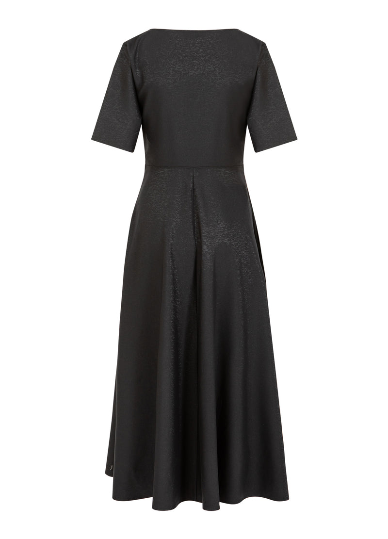 Coster Copenhagen GEPLISSEERDE GLITTERJURK Dress Black - 100