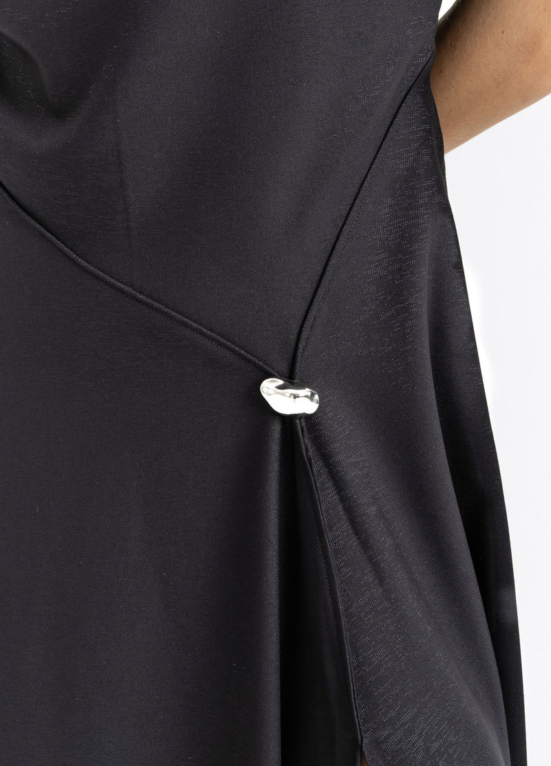 Coster Copenhagen GEPLISSEERDE GLITTERJURK Dress Black - 100