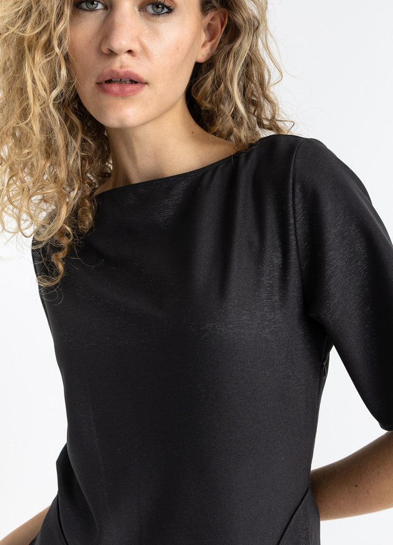 Coster Copenhagen GEPLISSEERDE GLITTERJURK Dress Black - 100