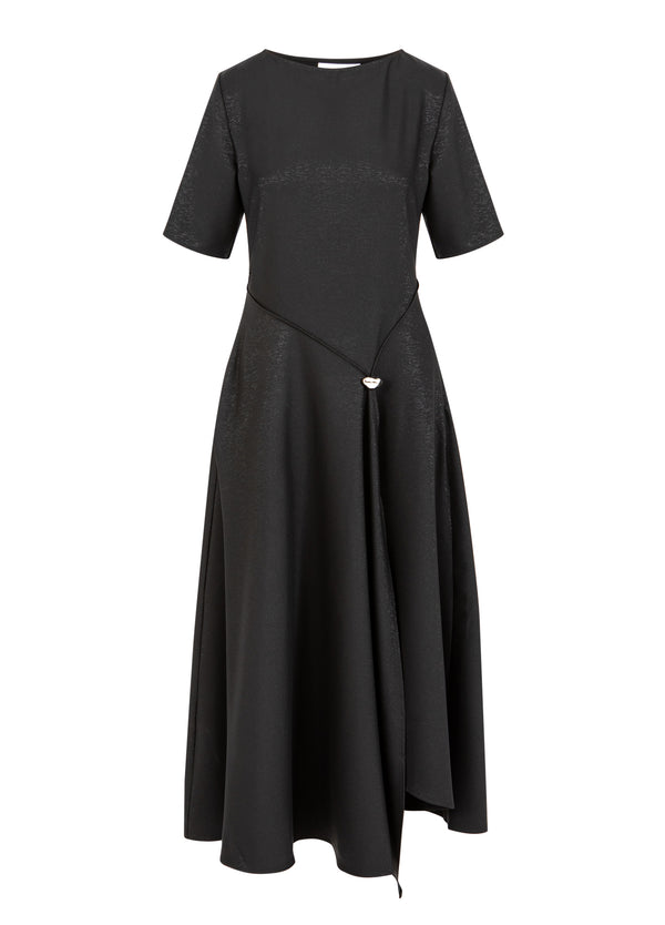 Coster Copenhagen GEPLISSEERDE GLITTERJURK Dress Black - 100