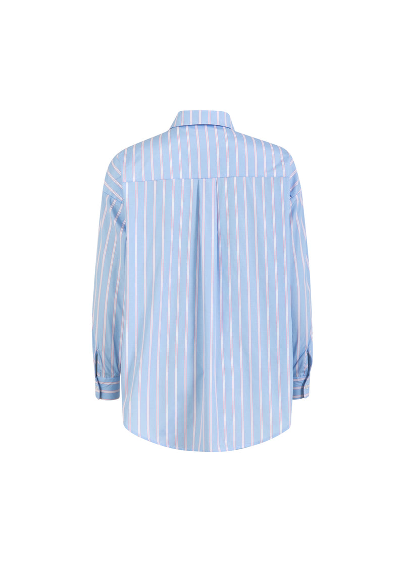 Coster Copenhagen GESTREEPTE BLOUSE Shirt/Blouse Light blue/pink stripe - 525