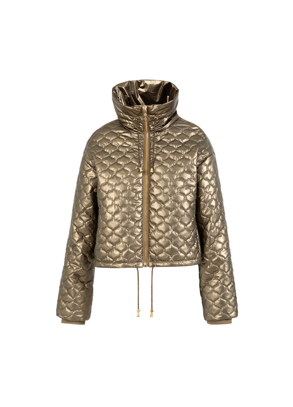 Coster Copenhagen GEWATTEERDE PUFFERJAS Outerwear Metallic sand - 370