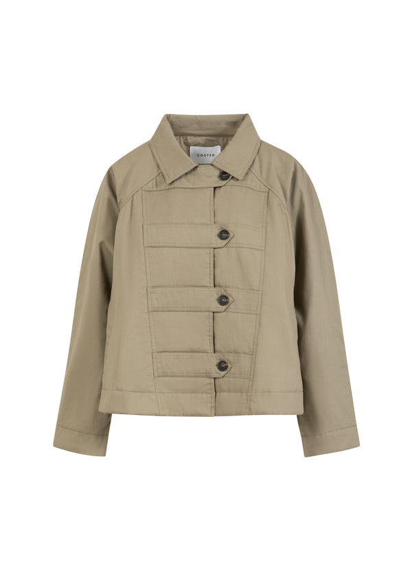 Coster Copenhagen GEWATTEERD MILITAIR JASJE Outerwear Hunter Green - 486