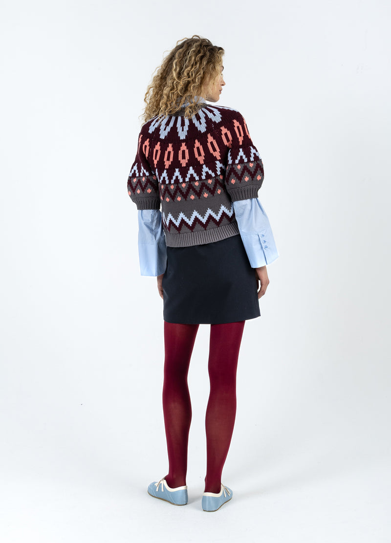 Coster Copenhagen GEWEVEN RITSSLUITING JAS Knitwear Mix - 999