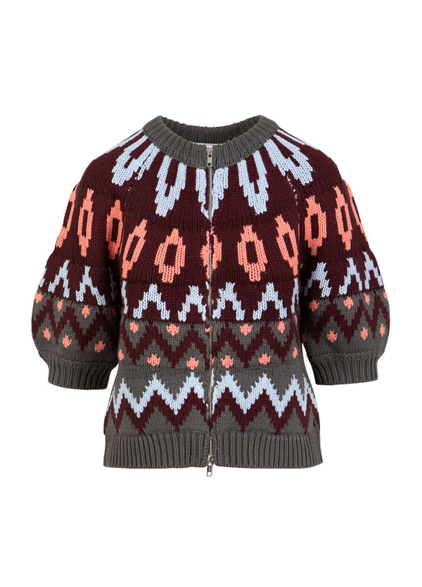 Coster Copenhagen GEWEVEN RITSSLUITING JAS Knitwear Mix - 999