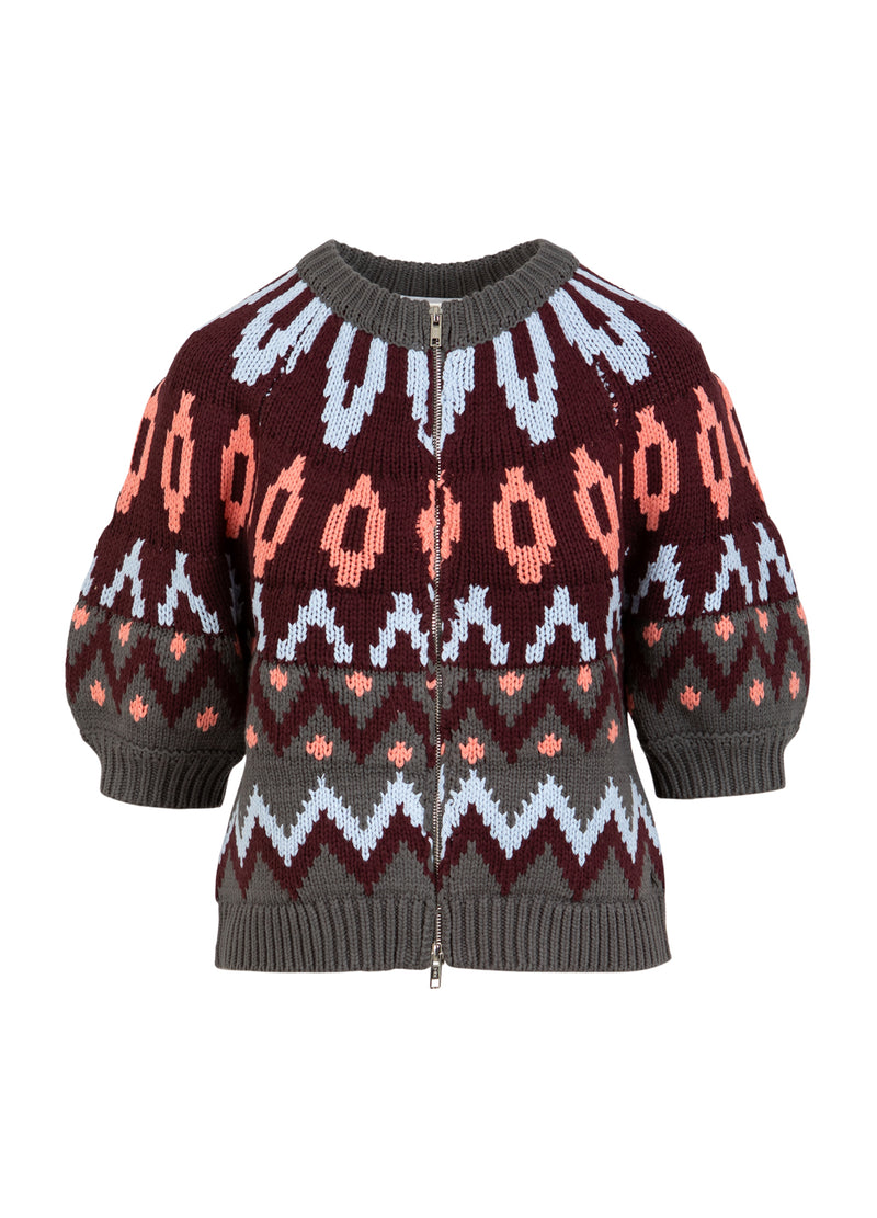 Coster Copenhagen GEWEVEN RITSSLUITING JAS Knitwear Mix - 999