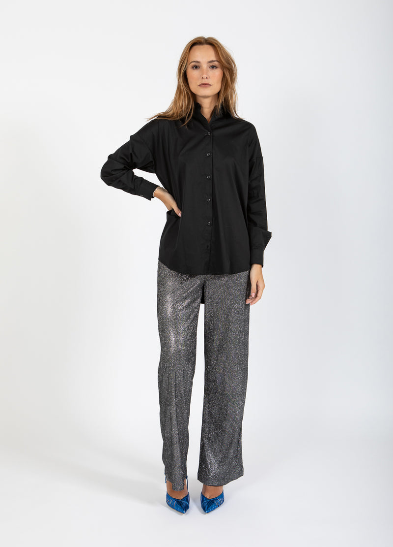 Coster Copenhagen GLANSBROEK - PETRA FIT Pants Silver/black - 204