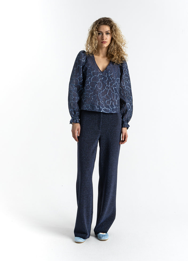 Coster Copenhagen GLANSBROEK - PETRA PASVORM Pants Eclipse blue - 555
